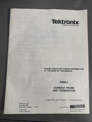 Tektronix P6021 AC Current Probe & Termination (NOS)