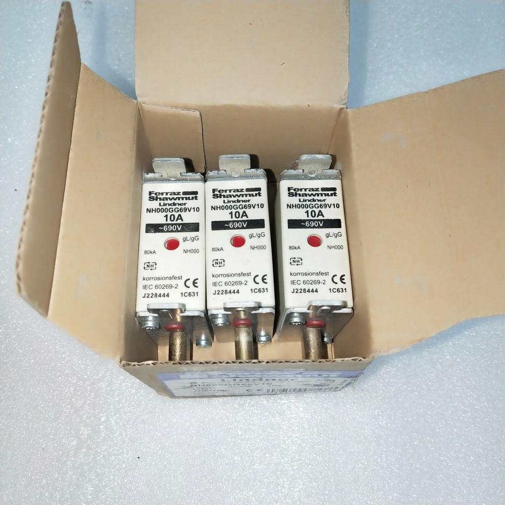 FERRAZ SHAWMUT LINDNER FUSE NH000GG69V10 (SET OF 3 FUSE IN 1BOX)