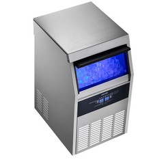 VEVOR Commercial Ice Maker 160 lbs/24h Ice Machine 30 lbs Storage Bar Restaurant