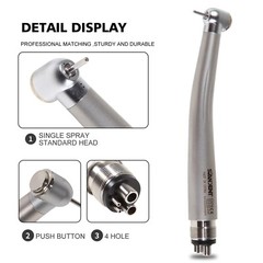 10 SANDENT NSK Style Dental High Speed Handpiece Push Button 4 Hole Pana Max ST4