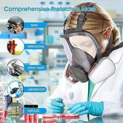 US Full Face Gas Mask Painting Spraying Respirator w/Filters for 6800 Facepiece