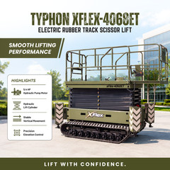 2026 BRAND NEW ELECTRIC TRACK SCISSOR LIFT XFLEX 4068ET/45 FEET WORKING HEIGHT