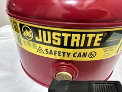 Justrite 7225140 Safety Can, Laboratory Can w/ Faucet 7225150 2.5 Gallon Red gas
