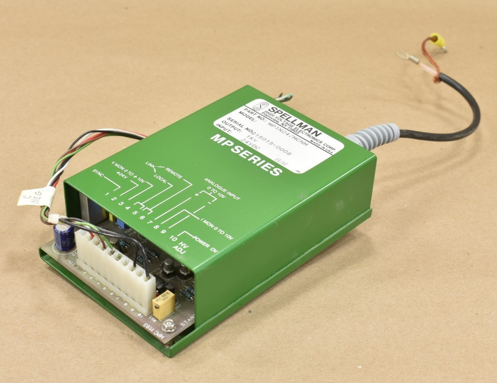 Spellman MP1N24/MCNM, High Voltage Power Supply, DC-DC Converter, 24 VDC-1 KV