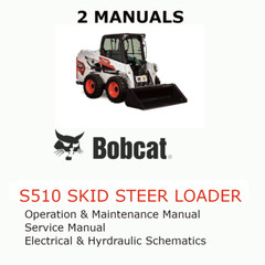 BOBCAT S510 SKID STEER LOADER MANUAL OPERATORS SERVICE REPAIR SHOP OWNERS PDF