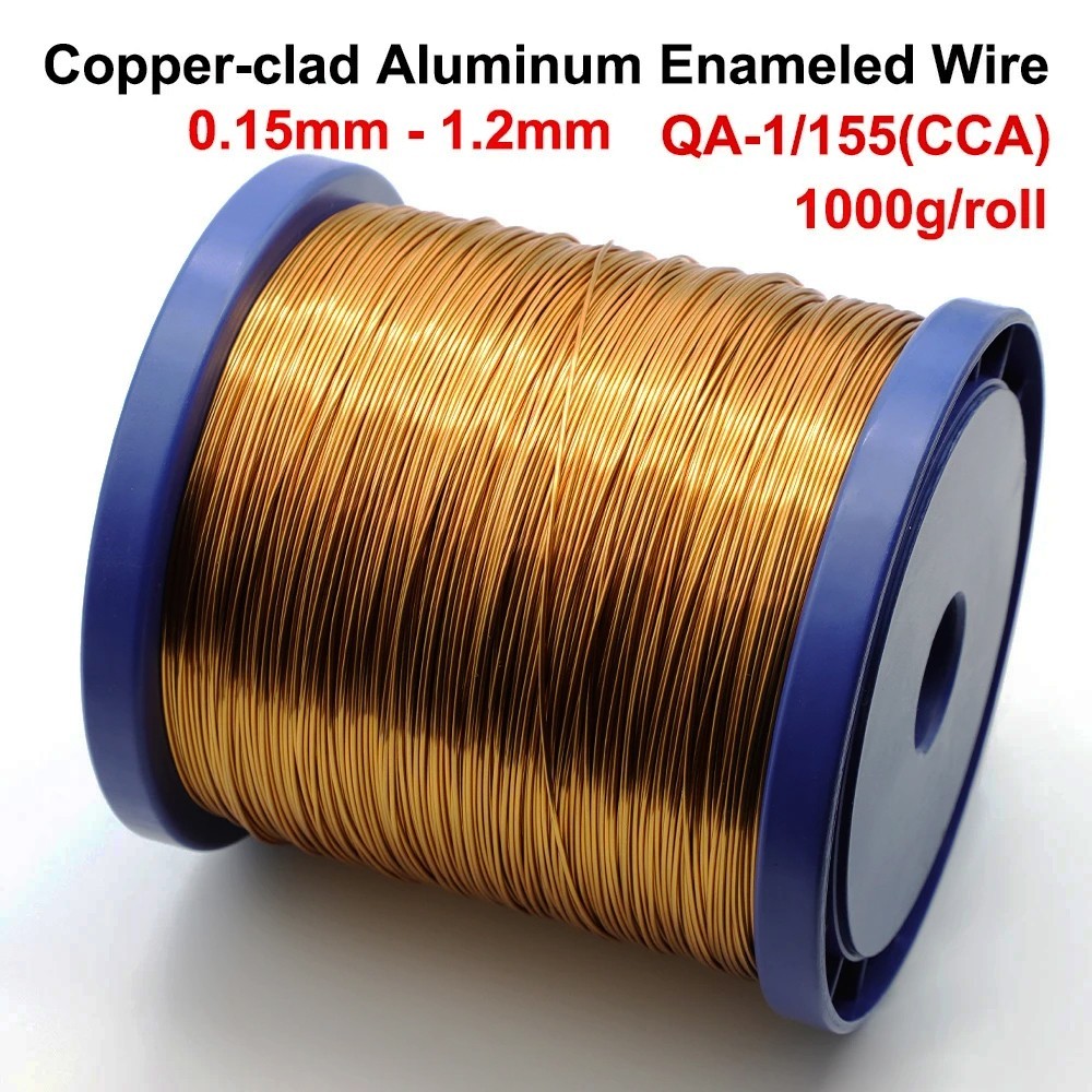 QA-1 CCA Enameled Copper Wire 1kg 0.15-1.2mm Magnet Coil Winding DIY Kits Repair