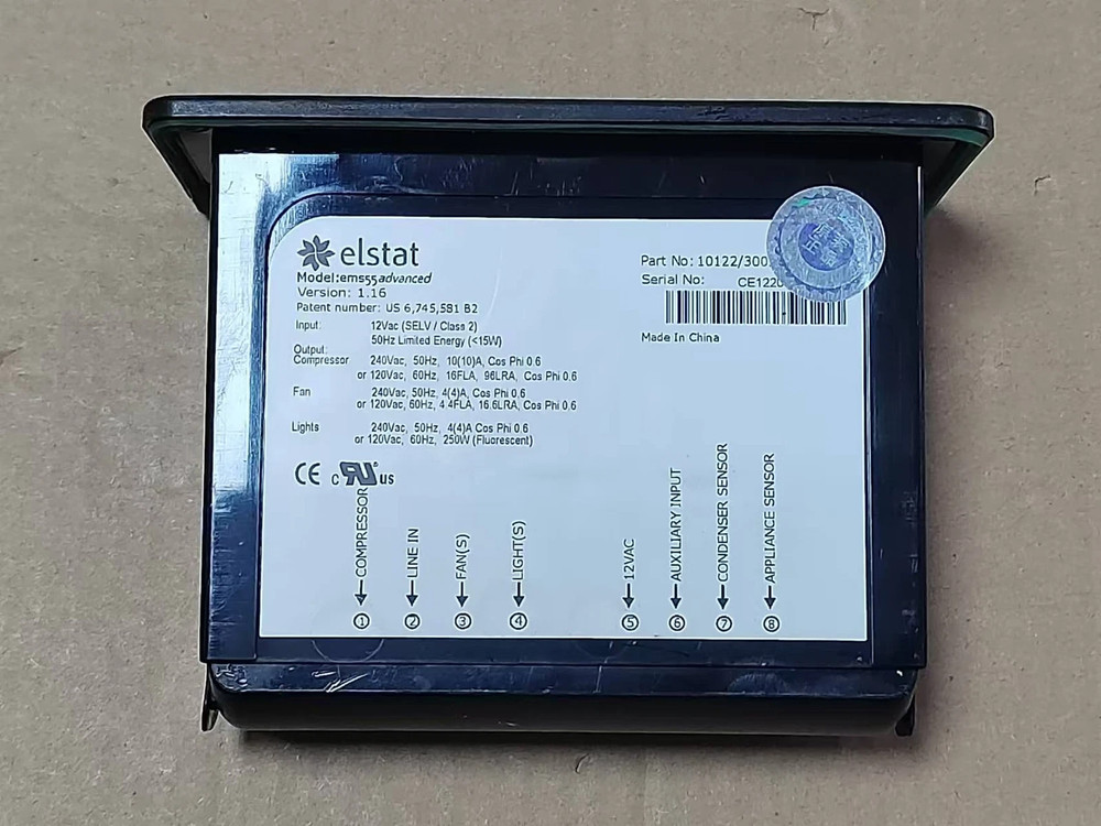 Elstat EMS55 Refrigerator Thermostatic Temperature Controller Part 10122-3001