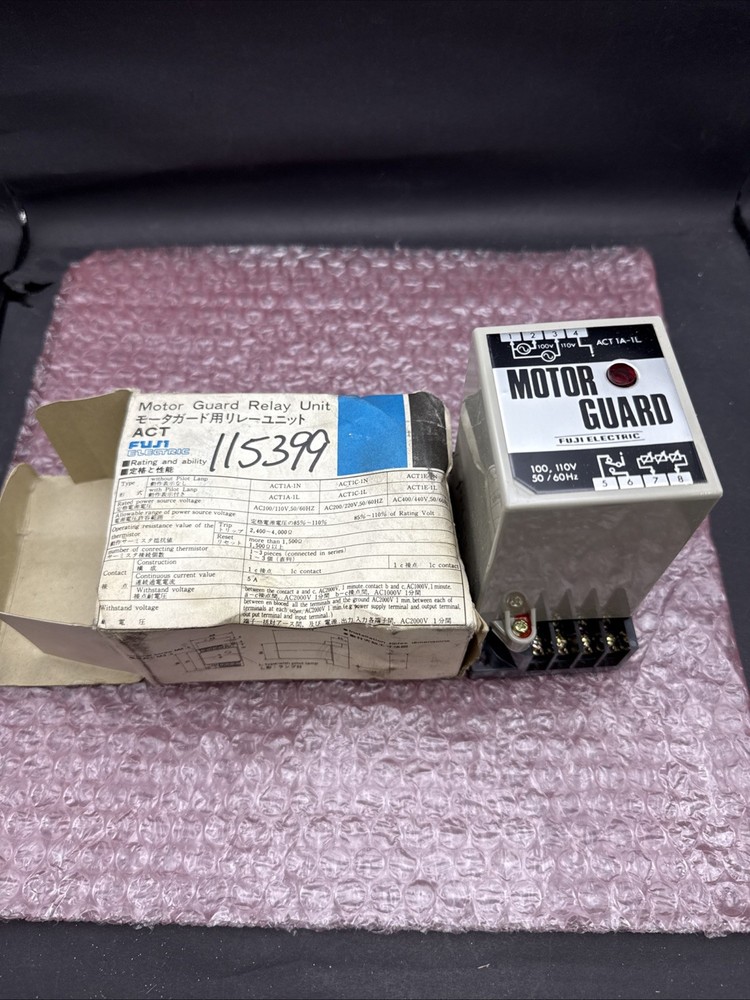Fuji Electric ACT1A-1L Motor Guard Relay Unit 100,110V 50/60Hz NEW