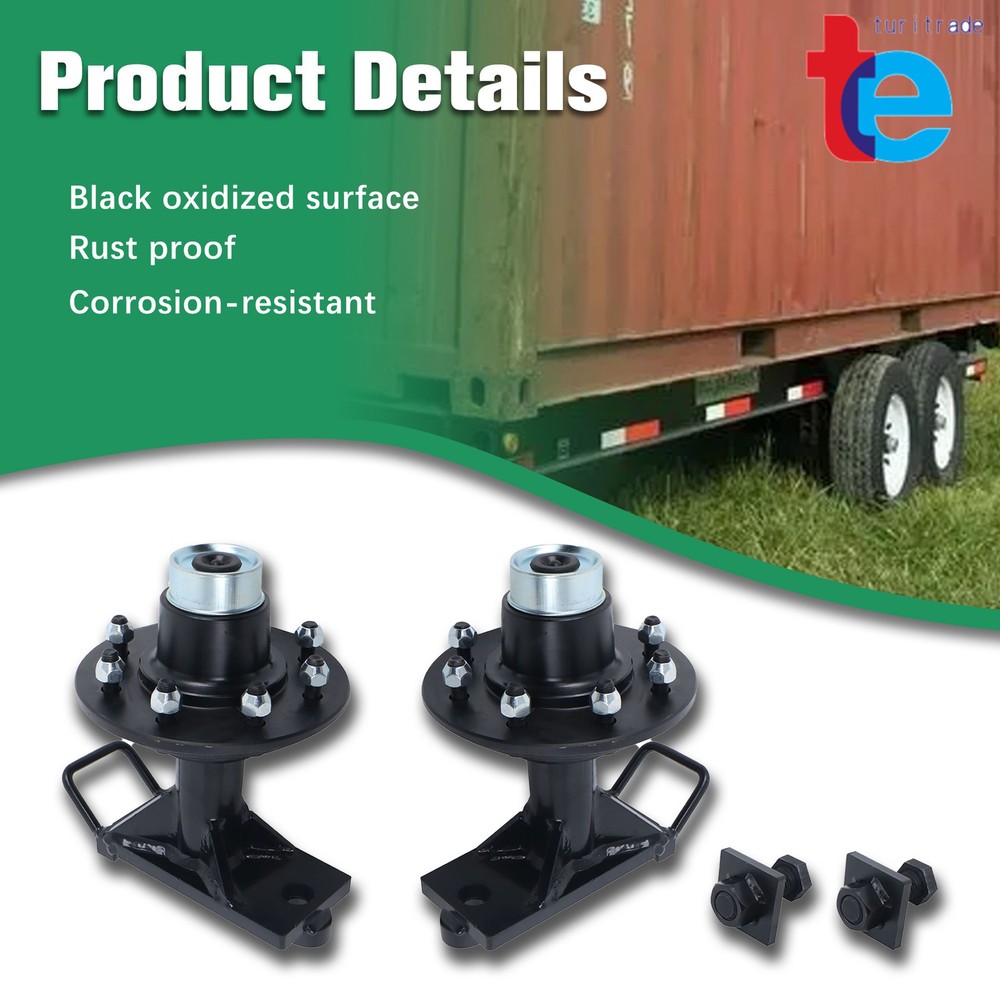 Bolt-On Spindle Kit Shipping Container Wheels with Handle 8×6.5 Lug