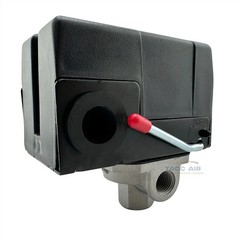 Heavy Duty Pressure Switch Air Compressor Control Valve 140-175 PSI 4 Port 25amp