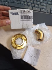 Kohler K-22172-2MB Purist Wall Supply Elbow – Brushed Moderne Brass