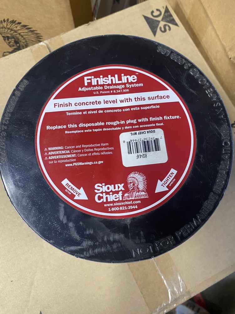 Sioux Chief FinishLine Adjustable Drainage System Rough-In Plug 832-AF 10-Pack