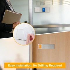 KitchenTour Office Door Signs, Stainless Steel 6 Options M, office room-6
