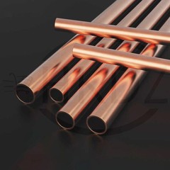 Copper Round Tube O.D Ø1mm 1.5mm 2mm 3mm 4mm 5mm 6mm 7mm 8mm -60mm Lengths 500mm