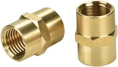 2 Pack 1/4″ x 1/4″ NPT Coupler, Brass Female Pipe Fitting 1/4″ x 1/4″ NPT Fem…