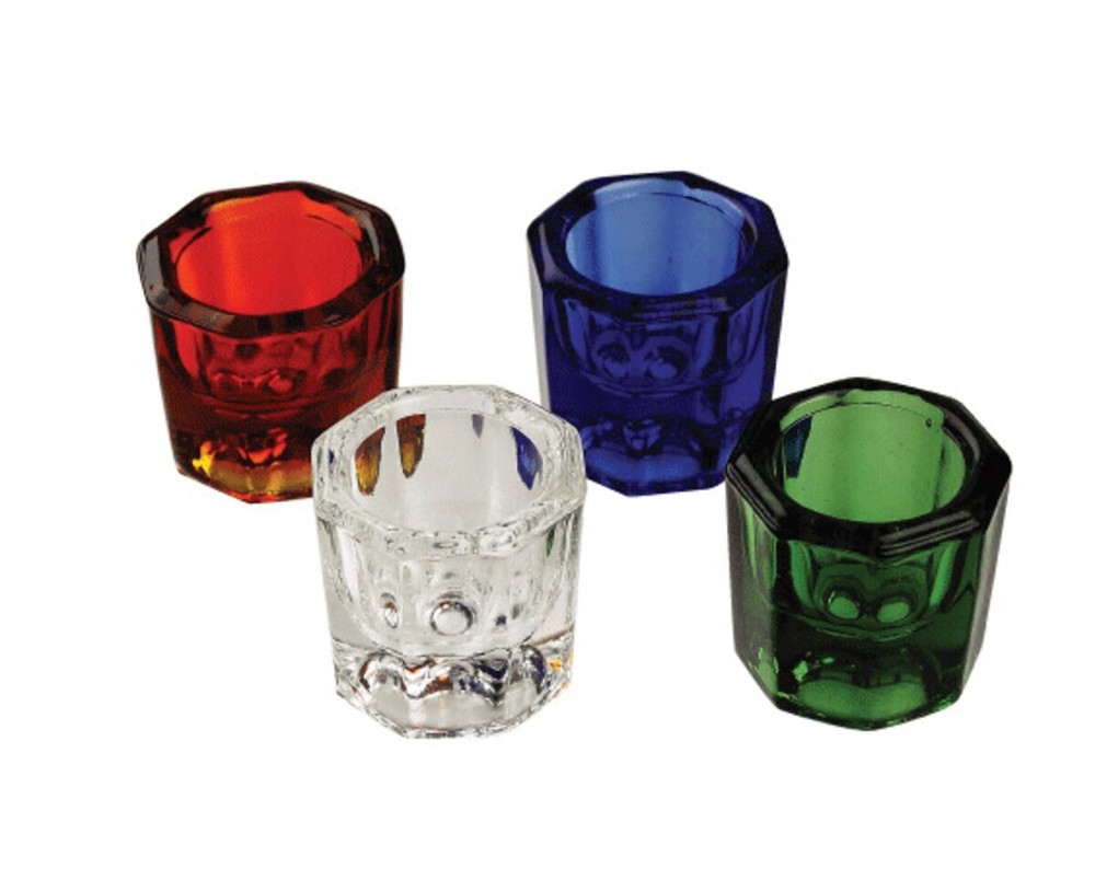 Buffalo Dental Dappen dishes, Clear glass, package of 12 glass dappen dishes