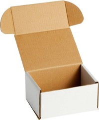 50 Cajas De Carton Corrugado Blancas 4X3X2 Paquete a Granel Para Envío Empaque