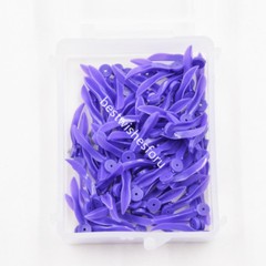 400 Pcs Dental Disposable Plastic Wedge With Hole Poly Wave Round Stern Shape
