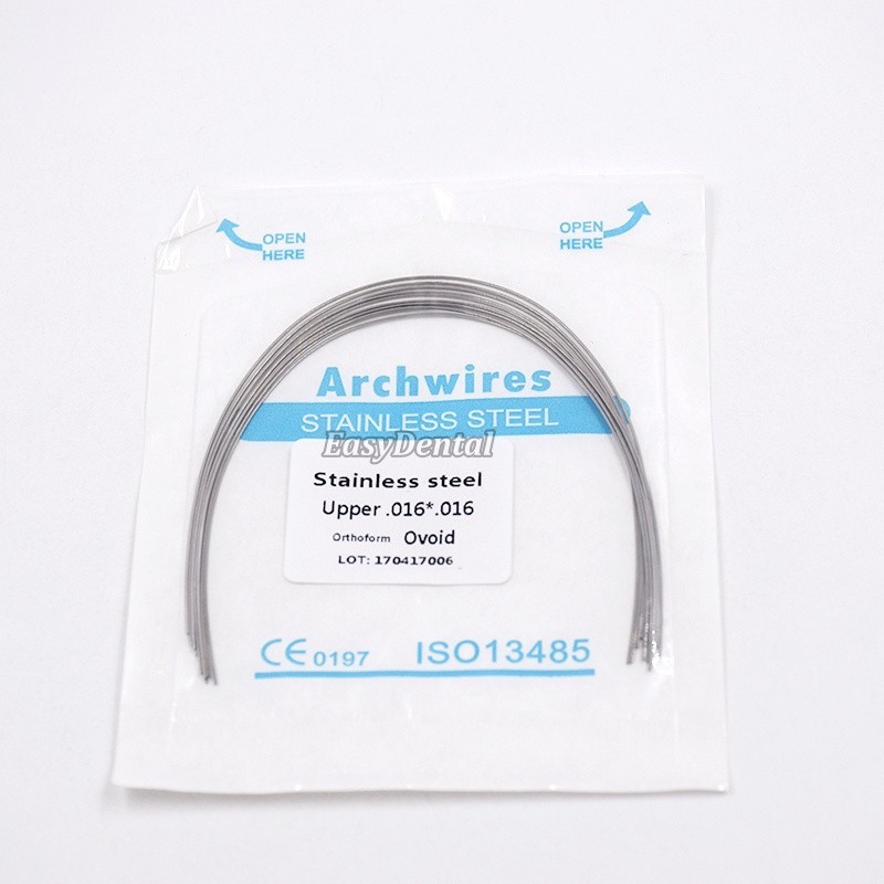 Dental Orthodontic Stainless Steel Rectangular Arch Wire Natural/Square/Ovoid