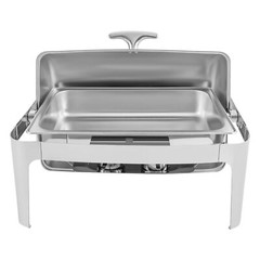9.54QT Stainless Steel Chafer Buffet Chafing Dish Set Roll Top Food Warmer New!