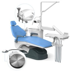 Dental Unit Chair Computer Controlled DC Motor PU Leather &Stool TJ2688-A1
