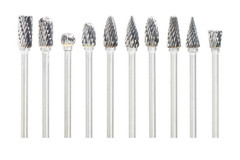 10 Pcs Dental Lab Polishing Bur Drills Tungsten Steel Carbide Burs Burrs 2.35MM