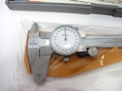 Mitutoyo 505-629 4″ .001 Dial Caliper NOS With Case Machinist Tool Made in Japan