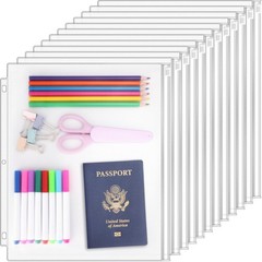 Antner 12 Pack Letter Size – 11.4 x 9.8 inches, Translucent