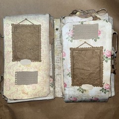 Handmade Junk Journal Folio Loaded with Flaps and Flips Working Lock And Keys