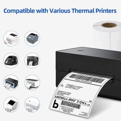 10 Rolls 4×6 Direct Thermal Shipping Labels Zebra 2844 Eltron ZP450 ZP500 ZP505
