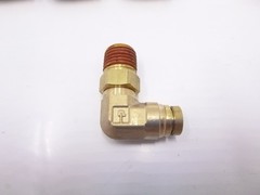 5 Pack Parker Brass DOT Push-to-Connect Fitting 1/4″ x 1/4″ MNPT 90° Elbow