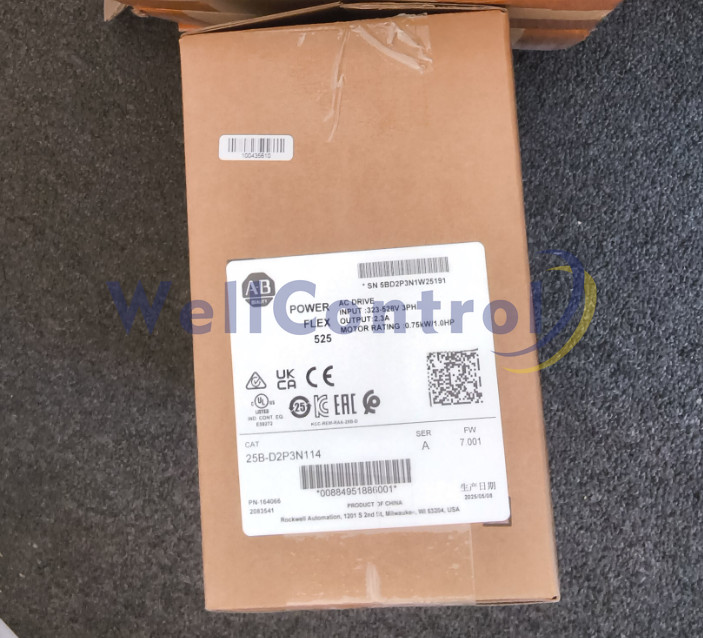 New-Opened box Allen Bradley 25B-D2P3N114 PowerFlex 525 0.75kW 1Hp AC Drive 3PH