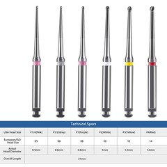 Dental Endo Burs Tungsten Carbide Long Neck Microscope for Low Speed Handpiece