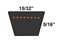 D&D 10A1060 Replacement Belt fits METRIC STANDARD