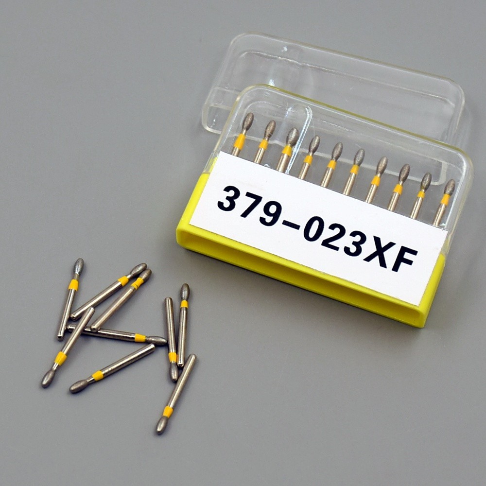 Dental Diamond Burs Egg Football Diamond Bur FG Extra Fine High Speed 379-023XF