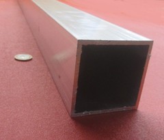 6061 T6 Aluminum Square Tube 2.50″ Square x 1/8″ Wall x 72″
