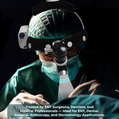 10 Watt ENT Surgical LED Headlight for Doctors Hospital and Multi Purpose (Ad…