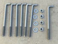 Sandbaggy 1/2″ x 8″ Threaded Concrete Anchor L-Bolts – Hot Dipped Galvanized