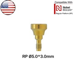 US Dental Nobel Healing Abutment Cap RP NP Compatible Nobel Active ∅3.6/5.0/6.0