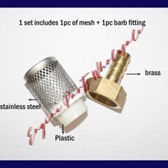 19mm 3/4″ in Brass Hose Barb Stainless Steel Filter Mesh Pump Strainer Connector