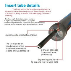 Animal Visual Insemination Rotatable HD Screen Photo Record Artificial GRQA