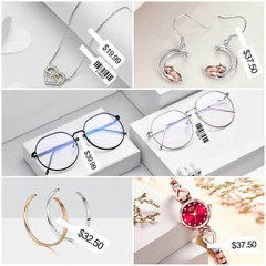 Barbell Jewelry / Rat Tail Style PriceTag Labels for Dymo LW 30299 30373