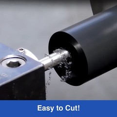 Duco Plus Acetal Copolymer Rod Black Wear-Resistant Machinable Multiple Lengths