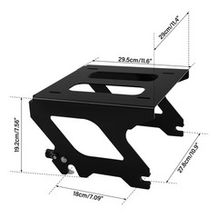 5.5in Moto Trunk w/Backrest Rack for Harley Sport Glide 18-25 Low Rider S 20-25