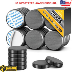 20pack Magnets for Crafts with Adhesive Backing, Round Disc Magnets Strong Stick
