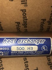 Bohn 500 H3 Tube Heat Exchanger~1 1/4 x 1/2″ x16 1/2″-Wine Room-Refrigeration~RV