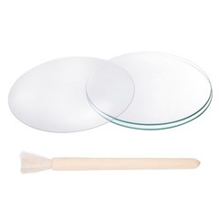 180mm/7.1 Inch Diameter Watch Glass, 3 Pcs High Transparent Smooth Edges