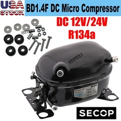 SECOP DC 12V/24V R134a BD1.4F Micro Refrigerator Compressor for Portable Cooling