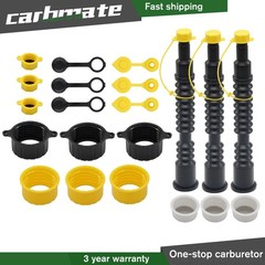 USA 3 Replacement Gas Can Spout Nozzle Vent Kit Plastic Gas Cans Old Style Cap