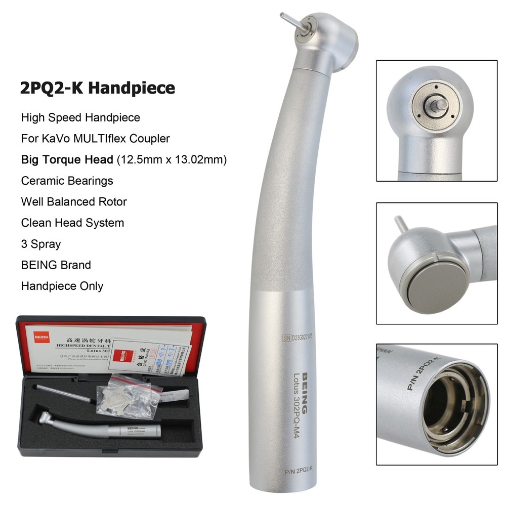 BEING Dental Handpiece Turbine High Speed For KAVO MULTIflex NSK Coupler 4 Hole
